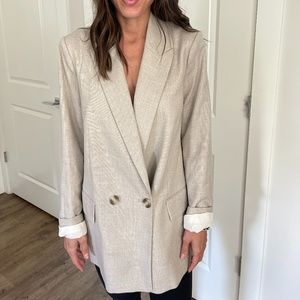 H&M, TAN BLAZER, BRAND NEW, TAGS STILL ON, ONE SIZE